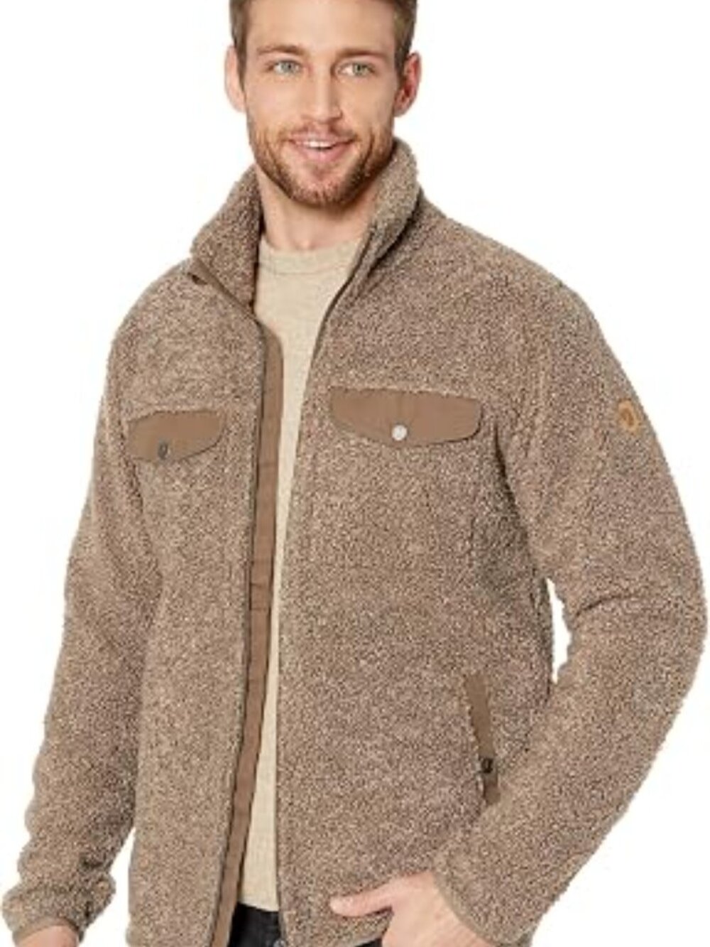 Fjällräven Teddy Fleece Zip Jacket Taupe/Brown